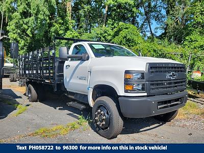 2023 Chevrolet Silverado 5500 Regular Cab DRW 4WD, Bedrock Limestone Series Stake Bed for sale #C235087 - photo 1