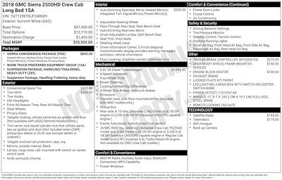 2018 GMC Sierra 2500 Crew Cab SRW 4WD Pickup for sale #263258A - photo 2