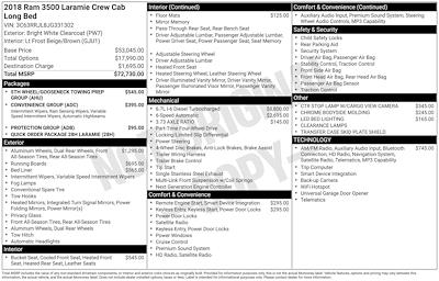 Used 2018 Ram 3500 Laramie Crew Cab for sale #263429A - photo 1