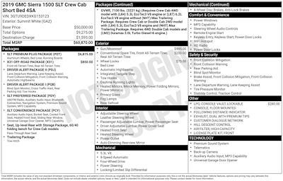 Used 2019 GMC Sierra 1500 SLT Crew Cab for sale #263510B - photo 1