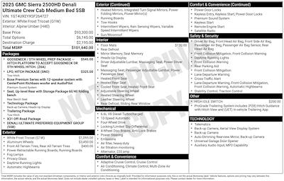 Used 2025 GMC Sierra 2500 Denali Ultimate Crew Cab for sale #263567A - photo 1