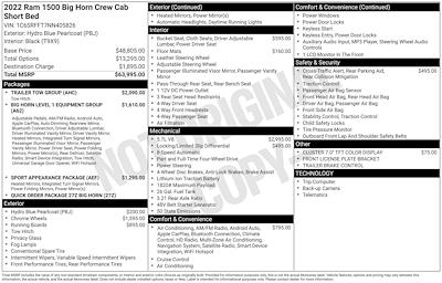 Used 2022 Ram 1500 Big Horn Crew Cab for sale #263642A - photo 1
