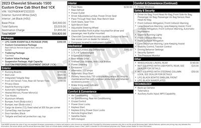 Used 2023 Chevrolet Silverado 1500 Custom Crew Cab for sale #263661A - photo 1