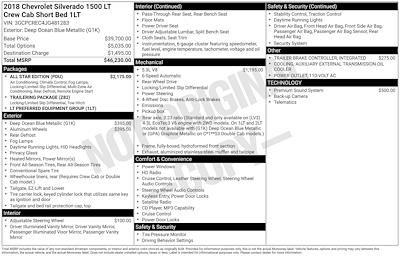 Used 2018 Chevrolet Silverado 1500 LT Crew Cab for sale #P24531 - photo 1