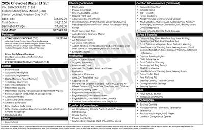 New 2026 Chevrolet Blazer 2LT for sale #266849 - photo 1