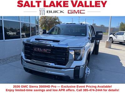 New 2026 GMC Sierra 3500 Pro Crew Cab 4WD Flatbed Truck for sale #G44330A - photo 1