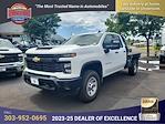 New 2025 Chevrolet Silverado 3500 Work Truck Double Cab 4WD 8' 3" Parkhurst Steel Flatbed Truck for sale #25T663 - photo 1