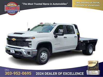 New 2025 Chevrolet Silverado 3500 Work Truck Crew Cab 4WD Flatbed Truck for sale #25T975 - photo 1