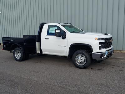 New 2025 Chevrolet Silverado 3500 Work Truck Regular Cab 4x4 9' 4" Knapheide Flatbed Truck for sale #FCHS147 - photo 1