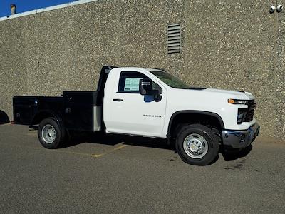 New 2025 Chevrolet Silverado 3500 Work Truck Regular Cab 4x4 9' 4" Knapheide Flatbed Truck for sale #FCHS148 - photo 1