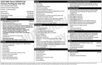 2025 GMC Sierra 3500 Regular Cab DRW 4WD Dump Truck for sale #DPDP28 - photo 1