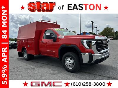New 2025 GMC Sierra 3500 Regular Cab 4x4 Reading ALTPB60-108 Tapered Panel Body 9' Service Truck for sale #150654 - photo 1