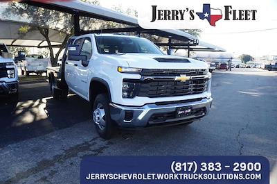 2024 Chevrolet Silverado 3500 Crew Cab 4WD, Bedrock Granite Series Flatbed Truck for sale #RF444778 - photo 1