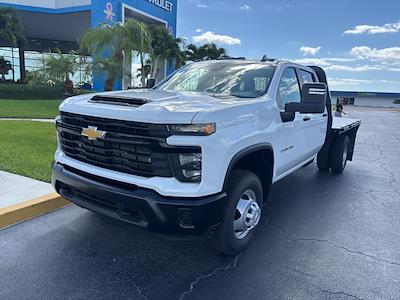 New 2024 Chevrolet Silverado 3500 Work Truck Crew Cab 4WD 9' 4" CM Truck Beds Steel Flatbed Truck with Gooseneck Hitch for sale #N4151T - photo 2