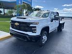 New 2024 Chevrolet Silverado 3500 Work Truck Crew Cab 4WD 9' 4" CM Truck Beds Steel Flatbed Truck with Gooseneck Hitch for sale #N4151T - photo 2