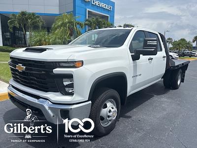New 2025 Chevrolet Silverado 3500 Work Truck Crew Cab 4x4 9' 4" CM Truck Beds Steel Flatbed Truck with Gooseneck Hitch for sale #NC5683 - photo 1
