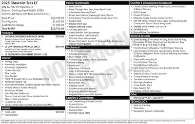 New 2025 Chevrolet Trax LT for sale #252320 - photo 1