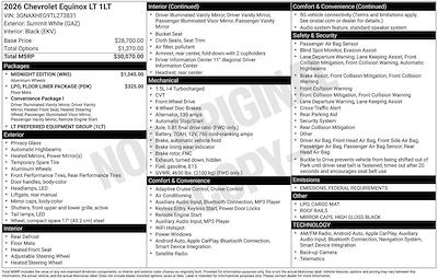 New 2026 Chevrolet Equinox LT SUV for sale #260764 - photo 2