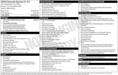 New 2026 Chevrolet Equinox LT SUV for sale #260770 - photo 2