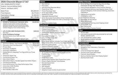 New 2026 Chevrolet Blazer 3LT for sale #262047 - photo 2