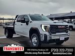 New 2025 GMC Sierra 3500 Pro Crew Cab 4WD 9' 4" Flatbed Truck for sale #G250268 - photo 1