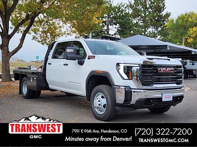 New 2026 GMC Sierra 3500 Pro Crew Cab 4WD 9' 6" CM Truck Beds Steel Flatbed Truck with Gooseneck Hitch for sale #G260068 - photo 1