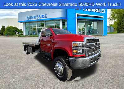 2023 Chevrolet Silverado 5500 Regular Cab DRW 4x4, Kilar Fabrication Steel 15 Series Rollback Body for sale #903447 - photo 1