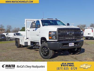 2023 Chevrolet Silverado 5500 Crew Cab DRW 4WD, Royal Truck Body Flatbed Truck for sale #P0646 - photo 1