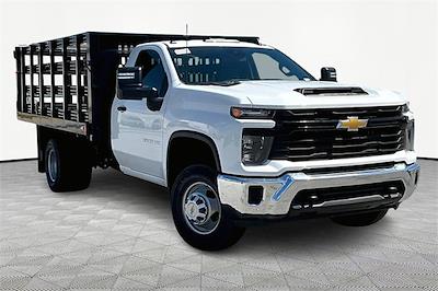 New 2025 Chevrolet Silverado 3500 Work Truck Regular Cab 12' 4" Reading Steel Flatbed Truck for sale #C250308 - photo 1