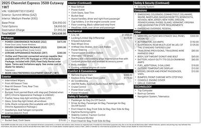 New 2025 Chevrolet Express 3500 - photo 1