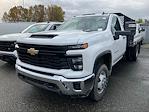 New 2025 Chevrolet Silverado 3500 Work Truck Regular Cab 4x4 12' 6" Monroe Truck Equipment Steel Flatbed Truck for sale #17441 - photo 1