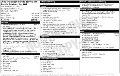 2025 Chevrolet Silverado 2500 Regular Cab 4WD Pickup for sale #1A1110 - photo 2