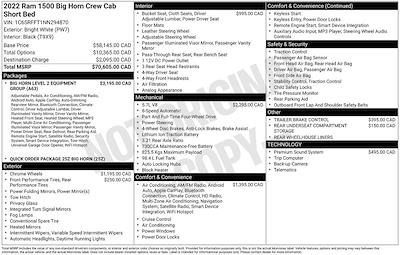 Used 2022 Ram 1500 Lone Star Crew Cab for sale #1A1158 - photo 2