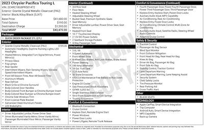 2023 Chrysler Pacifica FWD Minivan for sale #1A1301 - photo 2