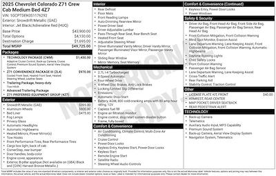Used 2025 Chevrolet Colorado Z71 Crew Cab for sale #1C1377A - photo 2