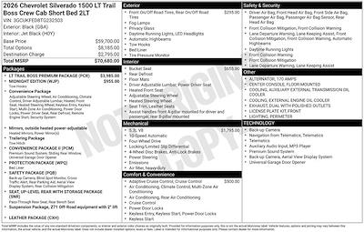 2026 Chevrolet Silverado 1500 Crew Cab 4WD Pickup for sale #1T1538 - photo 2