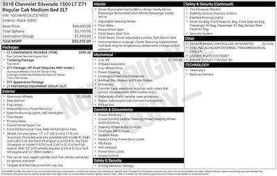 2018 Chevrolet Silverado 1500 Regular Cab 4WD Pickup for sale #1T1538A - photo 2