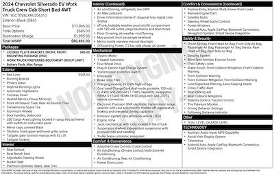 New 2024 Chevrolet Silverado EV Work Truck Crew Cab for sale #C29670 - photo 1
