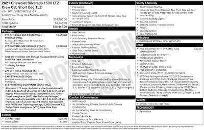 2021 Chevrolet Silverado 1500 Crew Cab 4WD Pickup for sale #C31058A - photo 2
