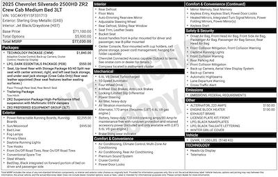 2025 Chevrolet Silverado 2500 Crew Cab 4x4 Pickup for sale #T31558 - photo 2