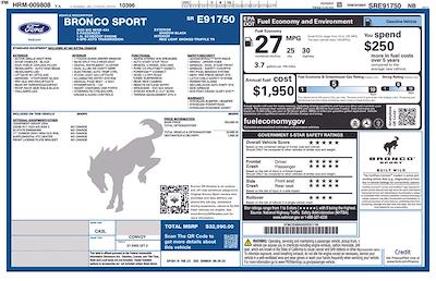 New 2025 Ford Bronco Sport Big Bend AWD SUV for sale #X5ZE91750 - photo 2