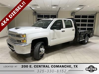 2019 Chevrolet Silverado 3500 Crew Cab DRW 4x4, Flatbed Truck for sale #F28856 - photo 1