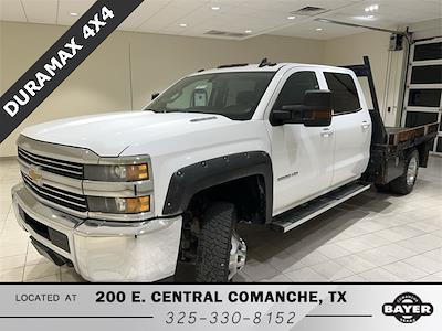 Used 2015 Chevrolet Silverado 3500 LT Crew Cab 4x4 Flatbed Truck for sale #54456 - photo 1