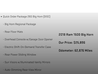 Used 2018 Ram 1500 Big Horn Crew Cab for sale #6852531 - photo 2