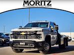 New 2025 Chevrolet Silverado 3500 Work Truck Regular Cab 4WD Flatbed Truck for sale #115260 - photo 1