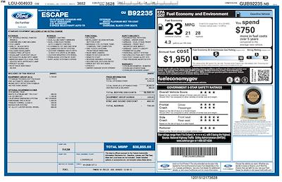 2016 Ford Escape 4WD SUV for sale #C250786A - photo 2