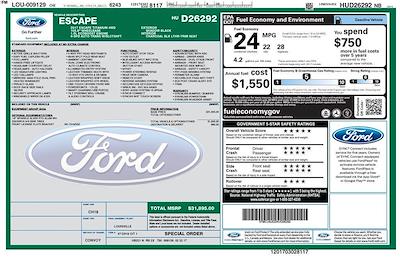 2017 Ford Escape 4WD SUV for sale #C260701B - photo 2