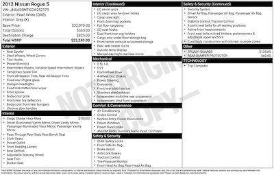 2012 Nissan Rogue FWD SUV for sale #CUN0874A - photo 2
