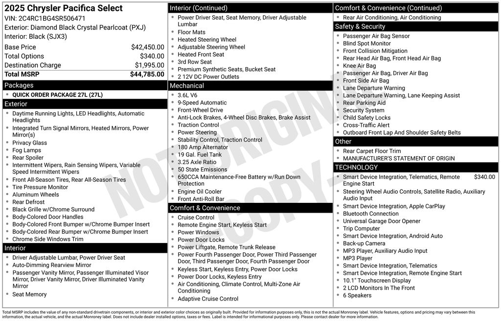 Used 2025 Chrysler Pacifica - photo 2