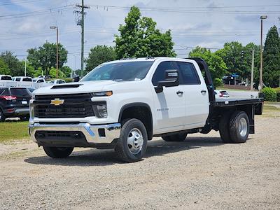 New 2024 Chevrolet Silverado 3500 Work Truck Crew Cab 4WD 9' 6" Knapheide Steel Flatbed Truck for sale #CR49948 - photo 1
